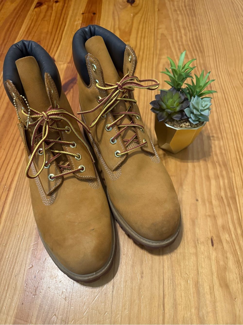Timberland Mens 6 Inch Boot Wheat Nubuck Premium 10061 Size 11 M